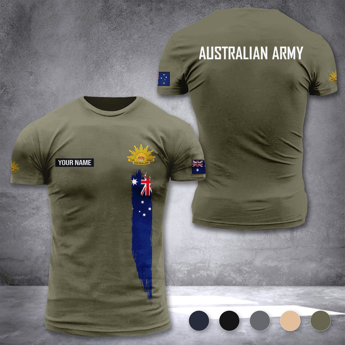 Australia Army customize T-shirt 3d DUC