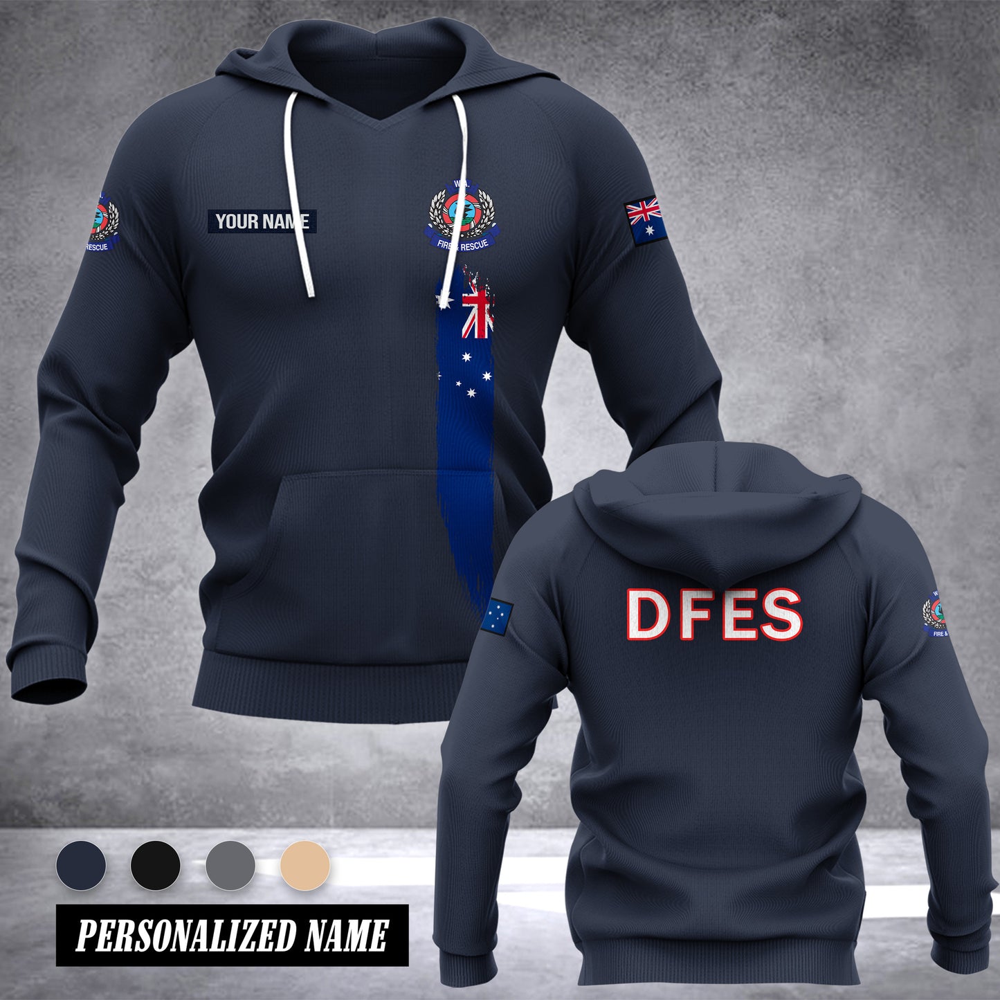 Department of Fire and Emergency Services Australia customize hoodie 192