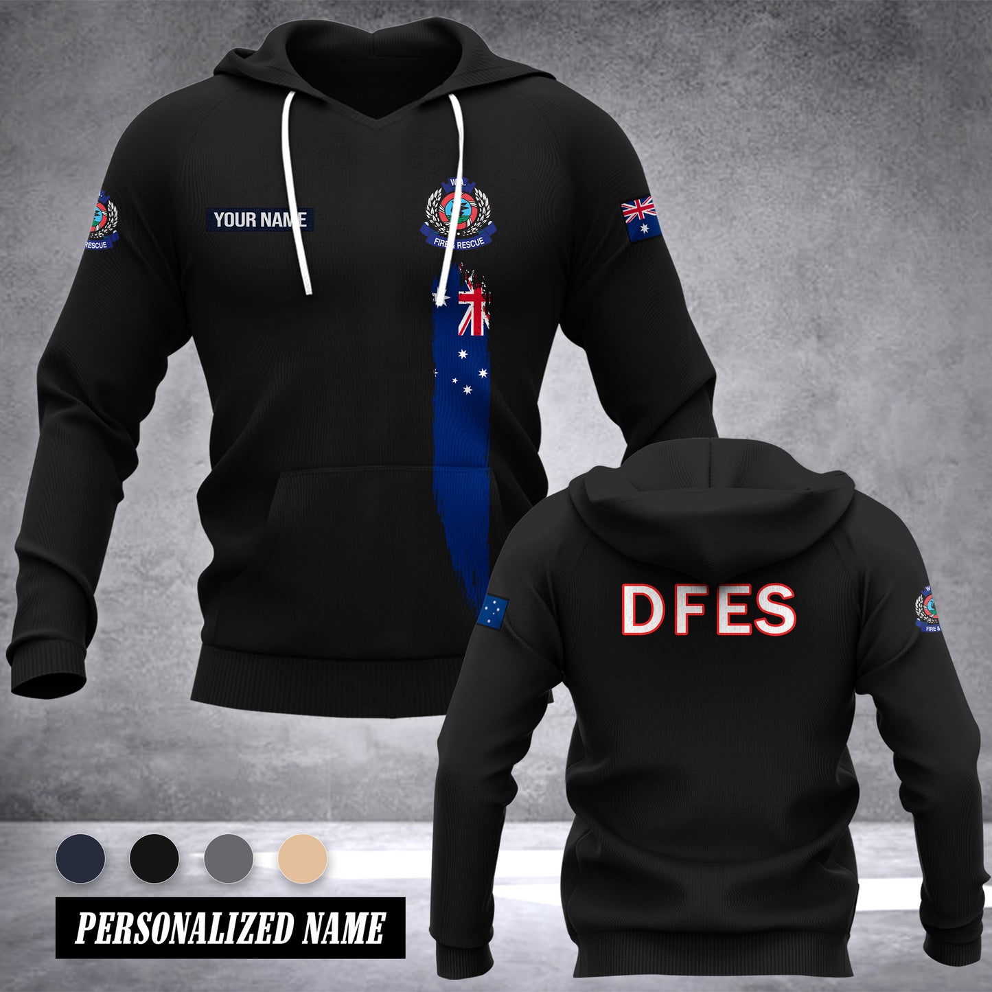 Department of Fire and Emergency Services Australia customize hoodie 192