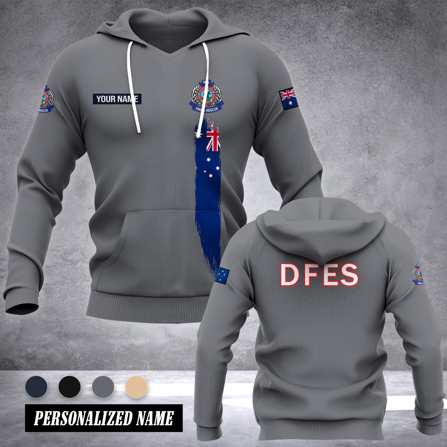 Department of Fire and Emergency Services Australia customize hoodie 192