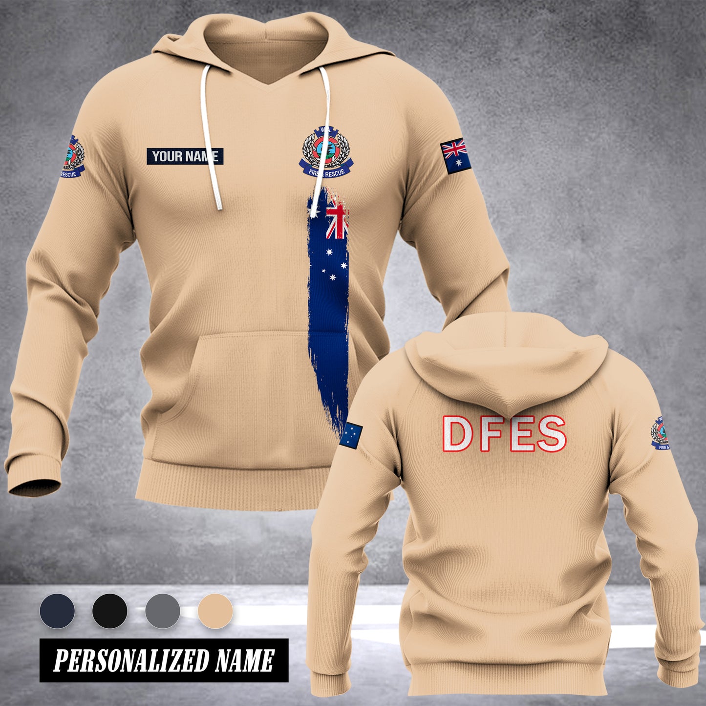 Department of Fire and Emergency Services Australia customize hoodie 192