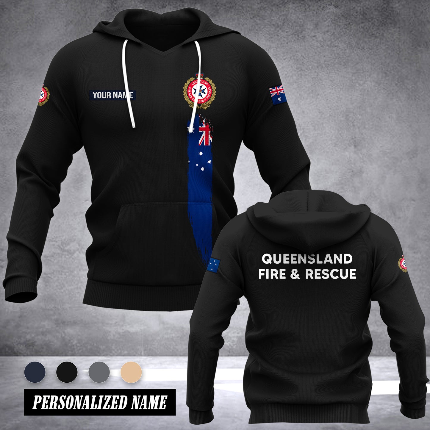 Queensland Fire and Emergency Services Australia customize hoodie 192