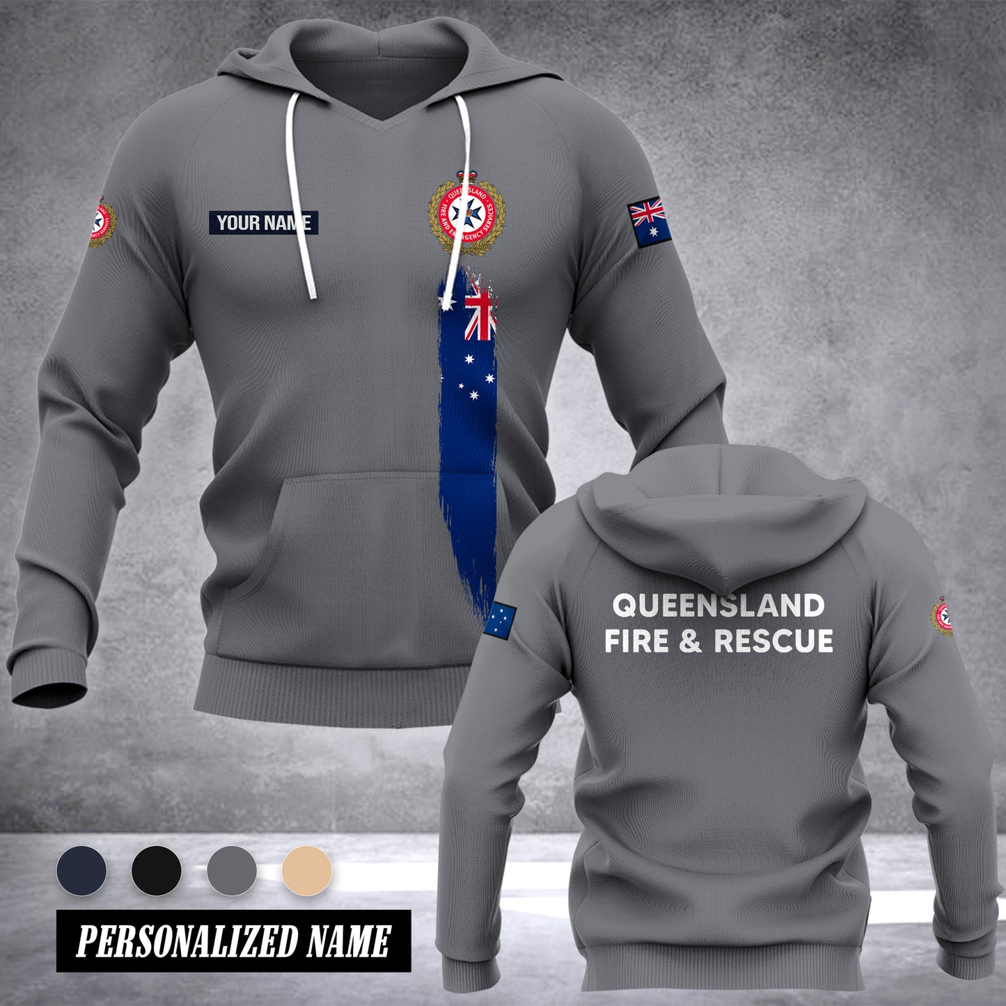 Queensland Fire and Emergency Services Australia customize hoodie 192