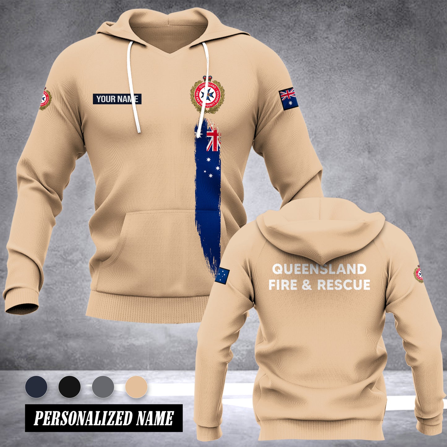 Queensland Fire and Emergency Services Australia customize hoodie 192