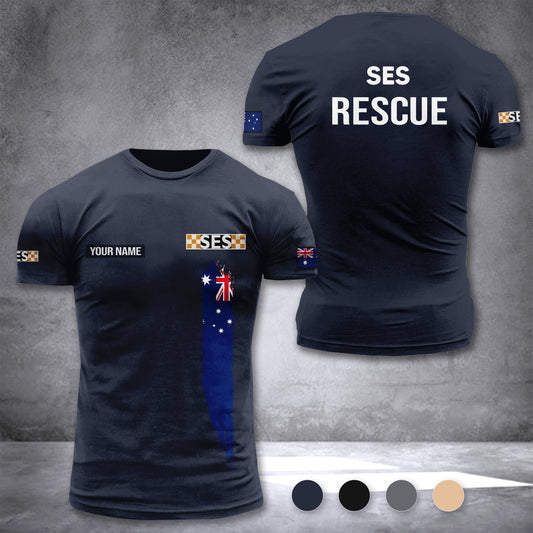 State Emergency Service Australia customize T-shirt 3d DUC