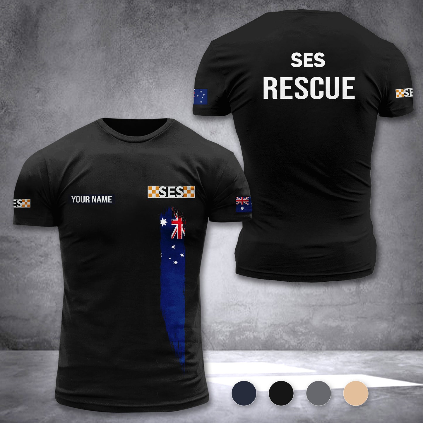 State Emergency Service Australia customize T-shirt 3d DUC