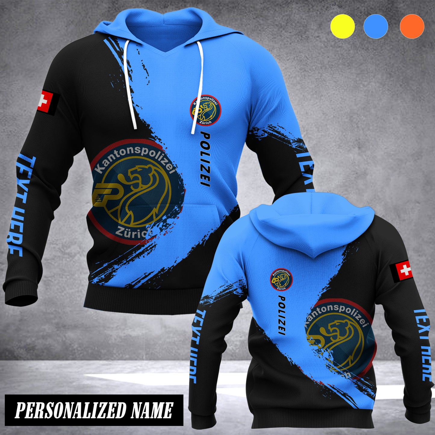 Kantonspolizei Zürich Switzerland customize hoodie t shirt 192