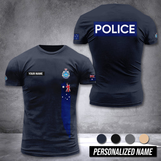 Western Australia Police Force customize T-shirt 3d DAH
