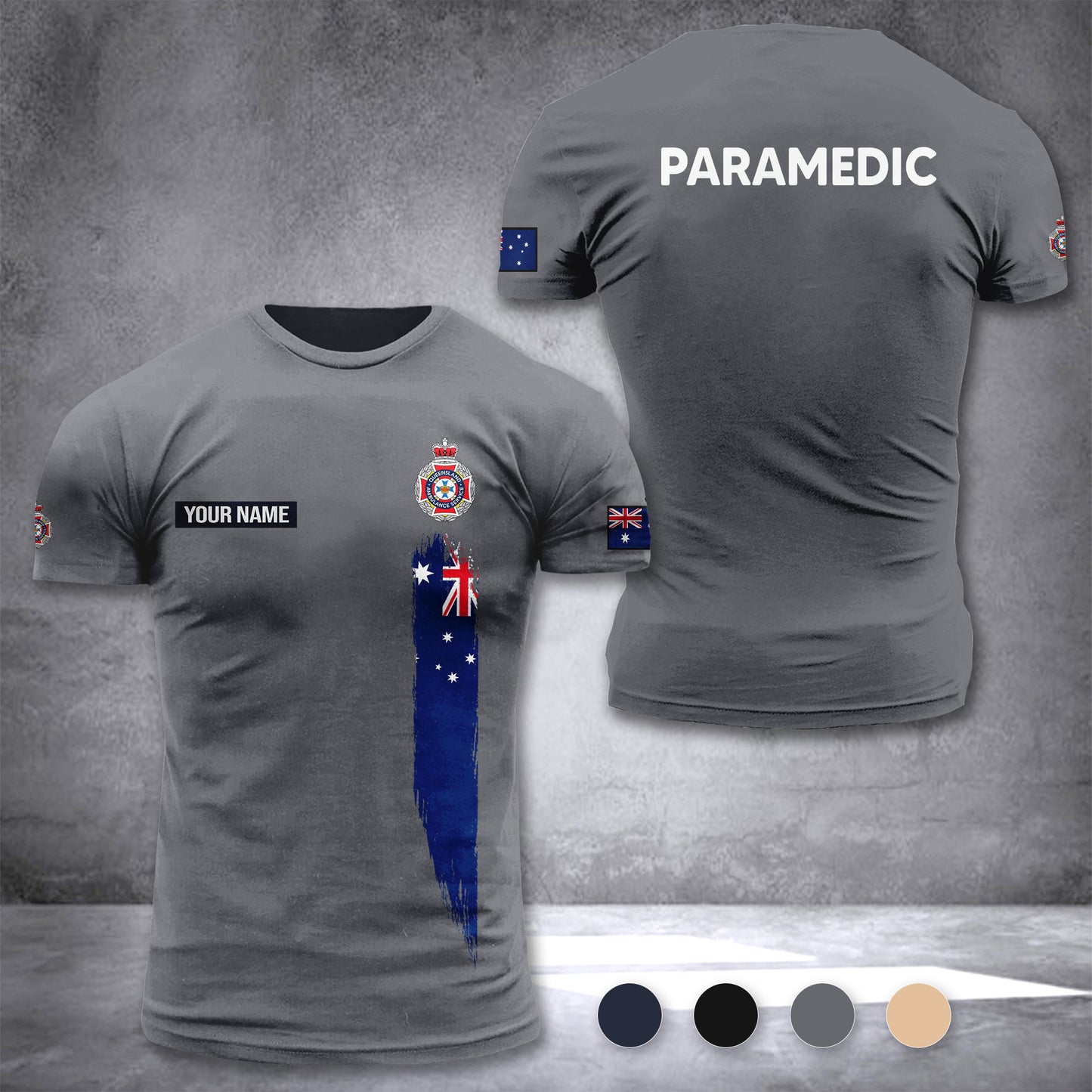 Queensland Ambulance Service customize T-shirt 3d DAH
