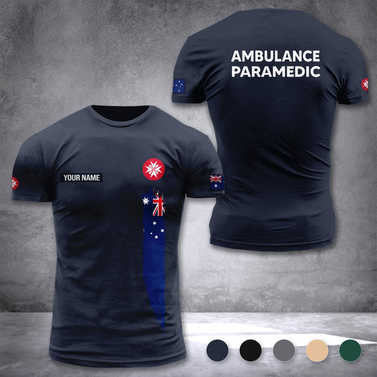 St John WA Service customize T-shirt 3d DAH