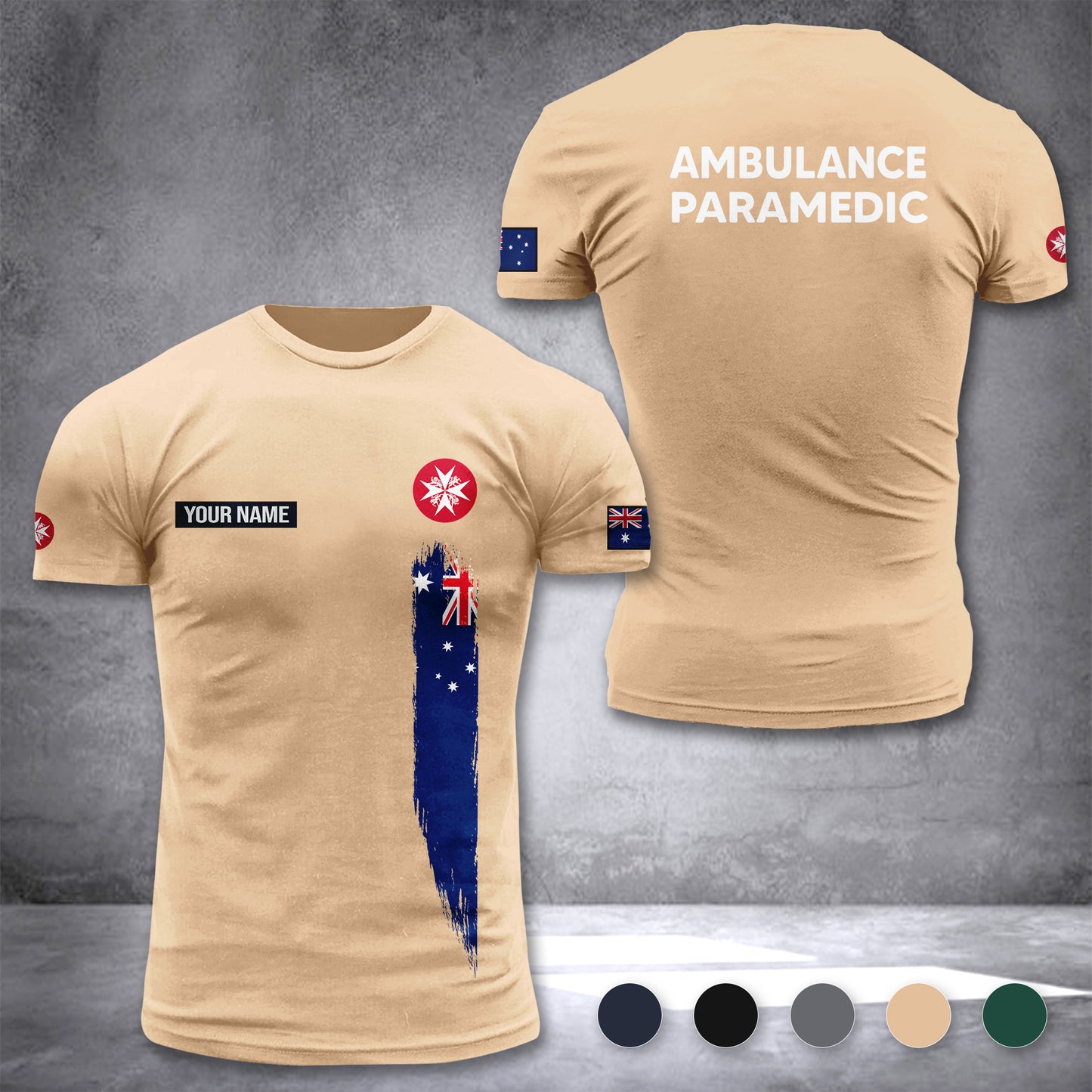 St John WA Service customize T-shirt 3d DAH