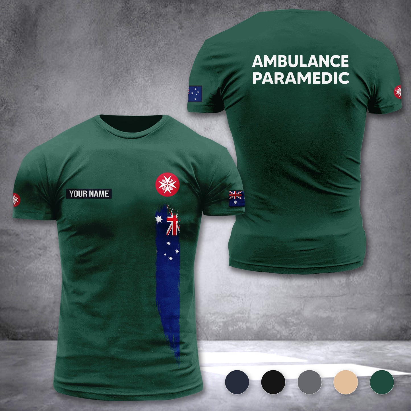 St John WA Service customize T-shirt 3d DAH
