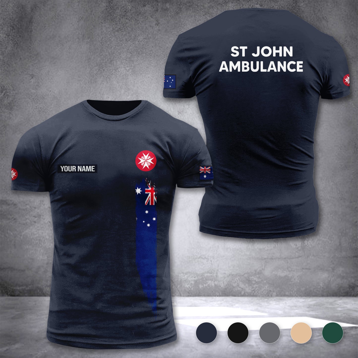 St John NT Service customize T-shirt 3d DAH