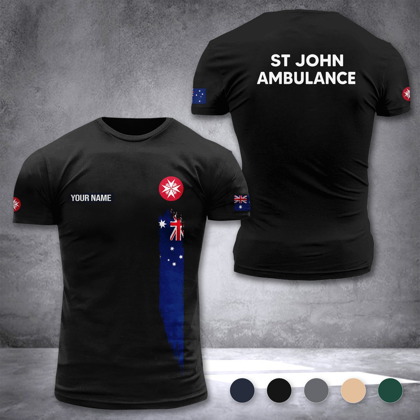 St John NT Service customize T-shirt 3d DAH