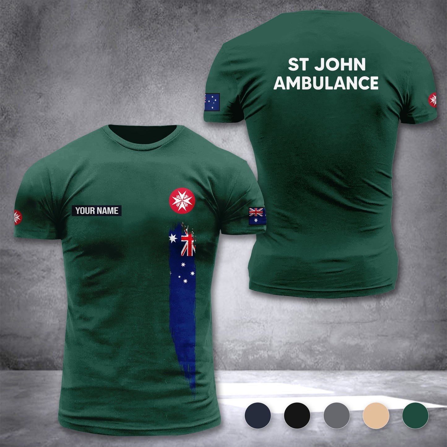 St John NT Service customize T-shirt 3d DAH