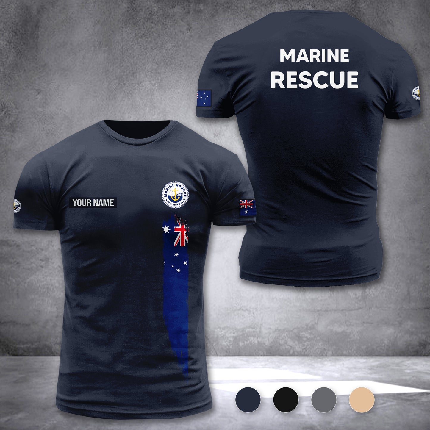 Marine Rescue Australia customize T-shirt 3d DAH