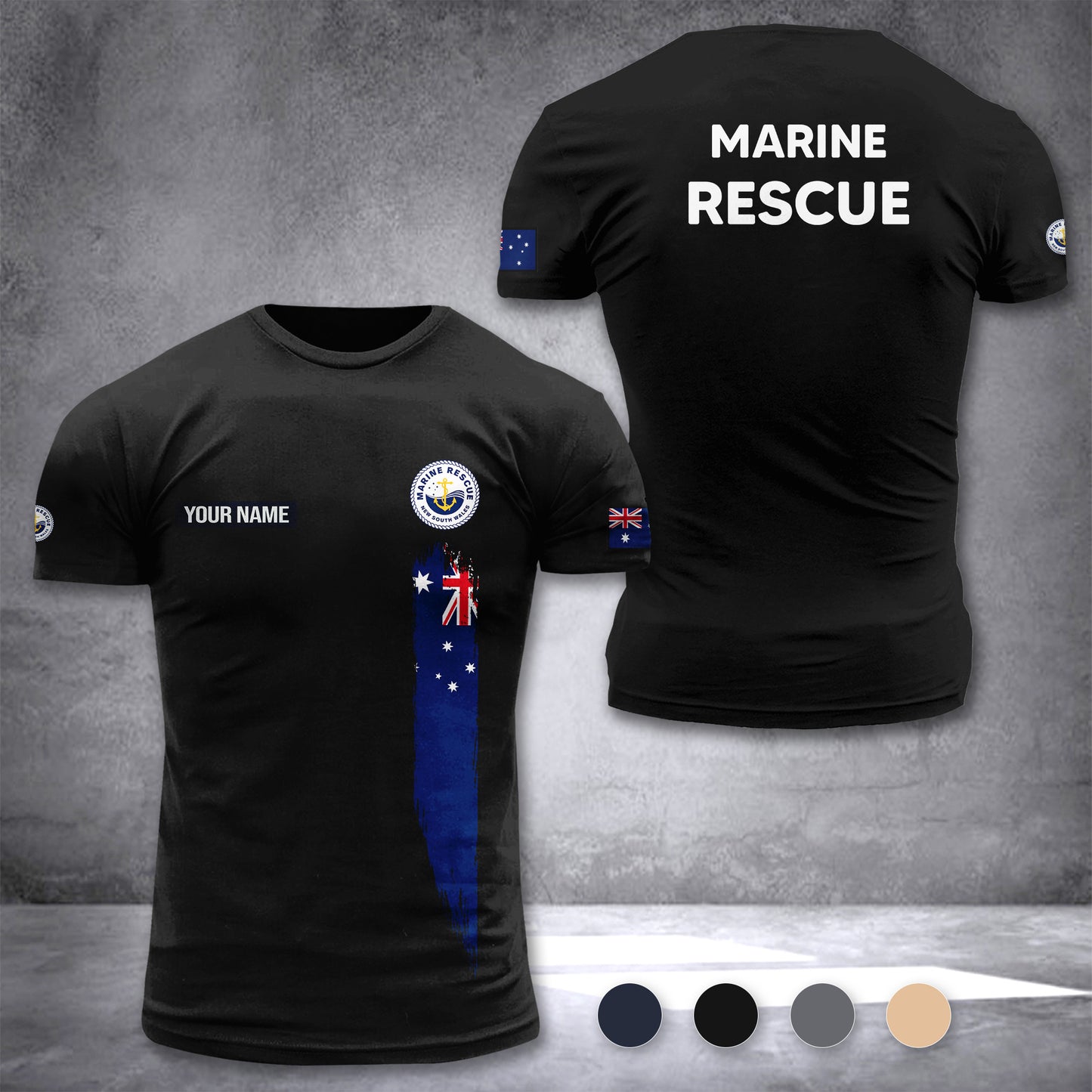 Marine Rescue Australia customize T-shirt 3d DAH
