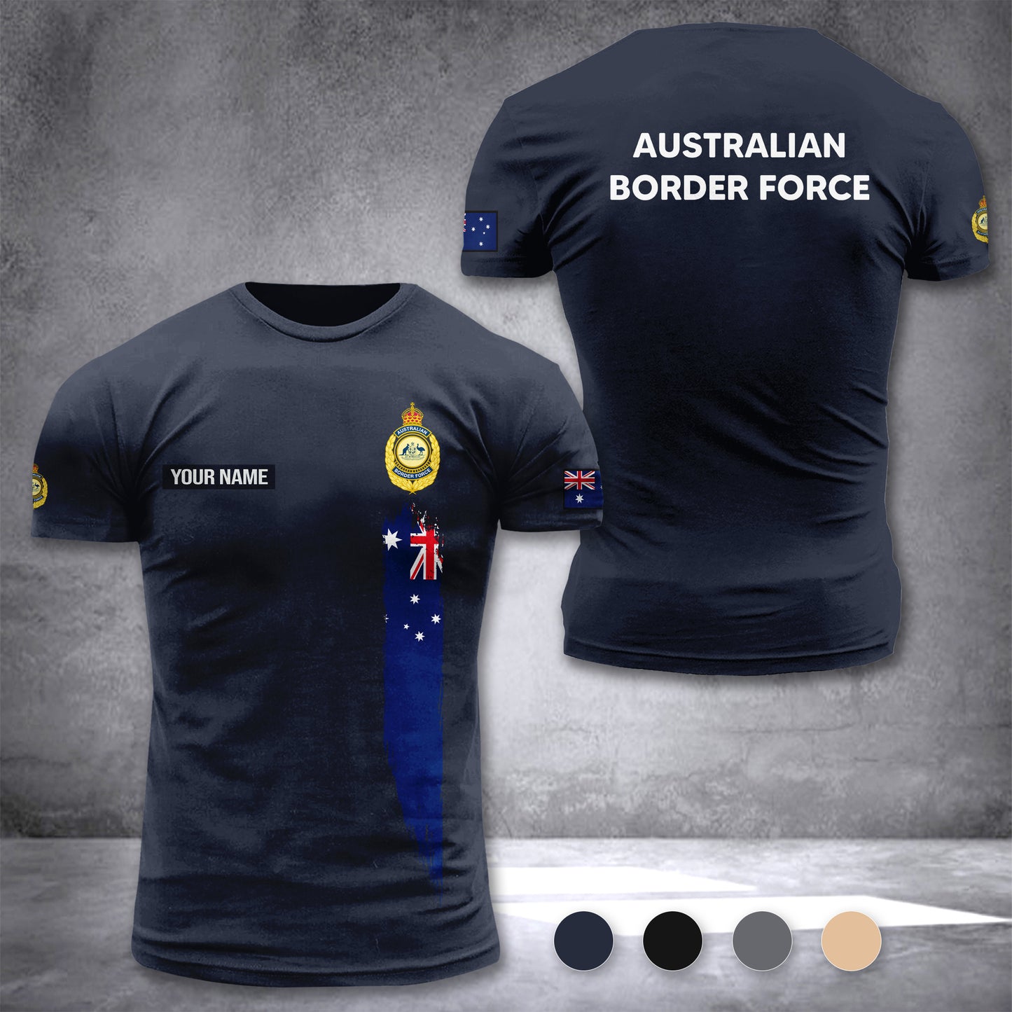 Australian Border Force customize T-shirt 3d DAH