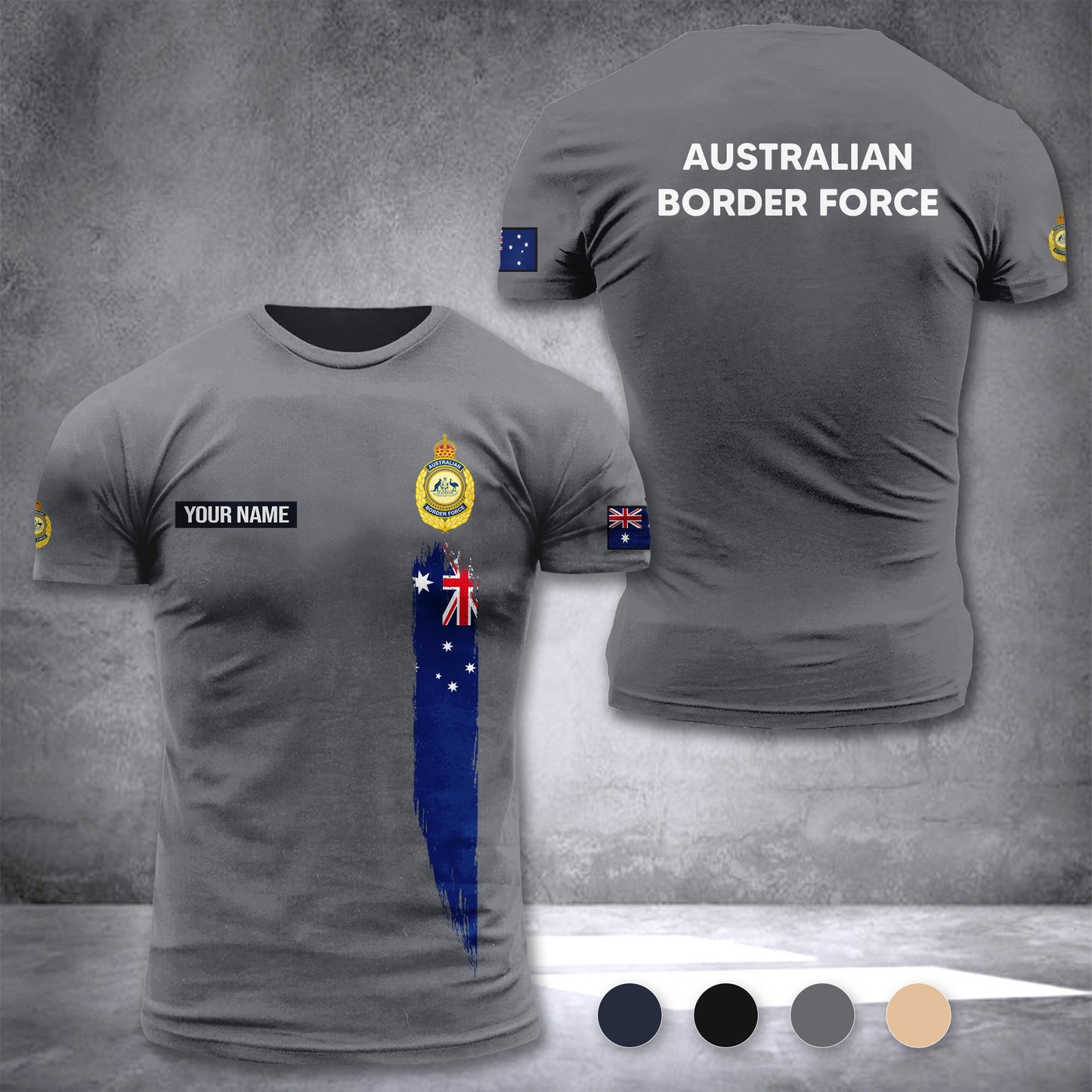 Australian Border Force customize T-shirt 3d DAH