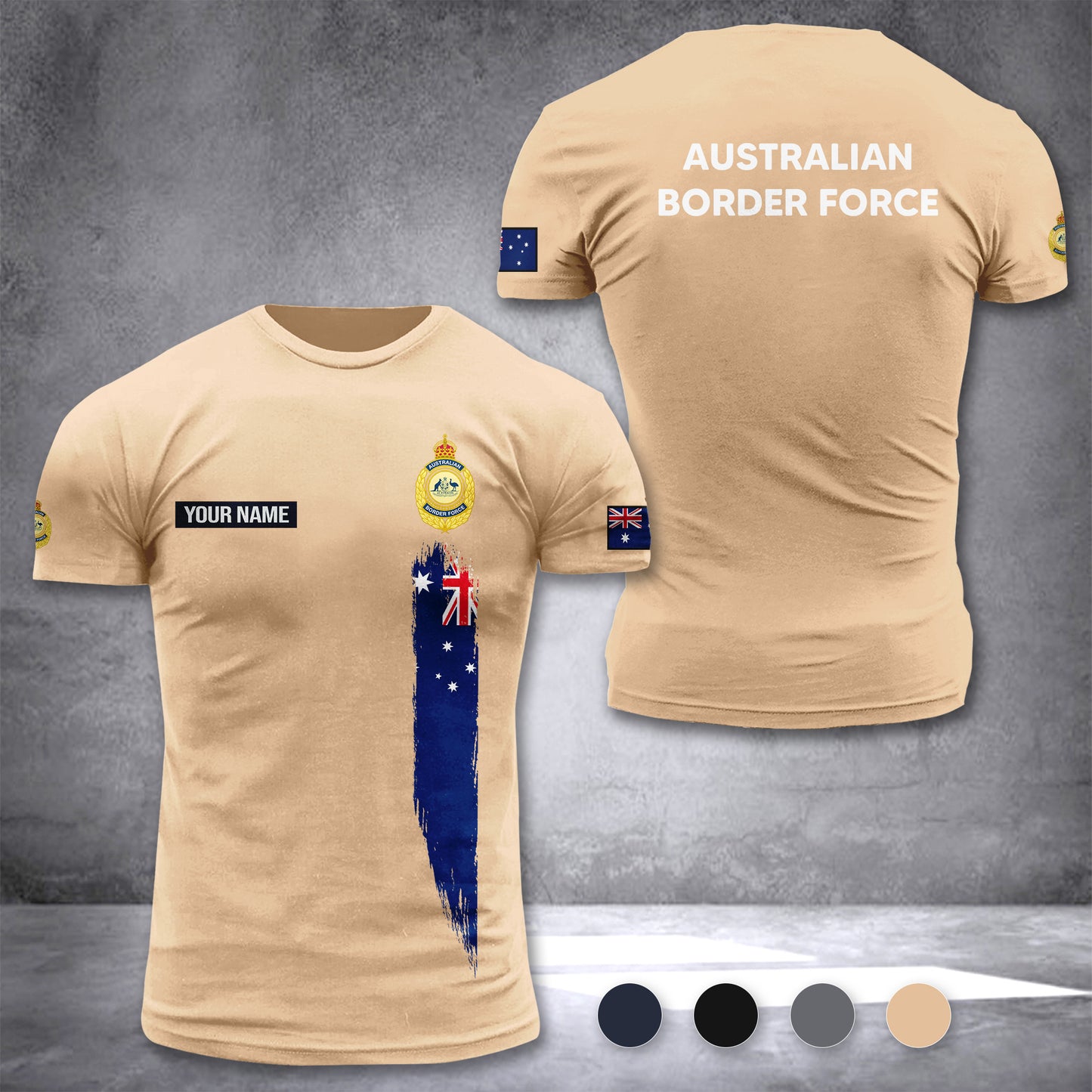 Australian Border Force customize T-shirt 3d DAH