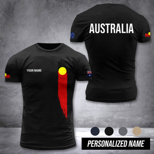Aboriginal Australians customize T-shirt back
