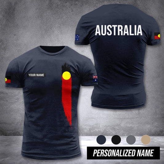 Aboriginal Australians customize T-shirt back