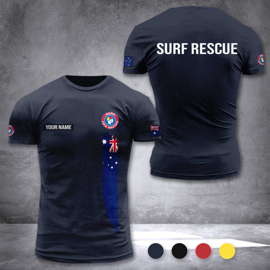 Surf Rescue Australia customize T-shirt rack