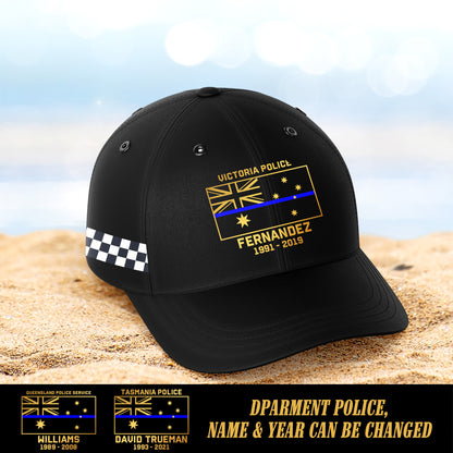 Blue Line Australia customize cap 3d printed 042