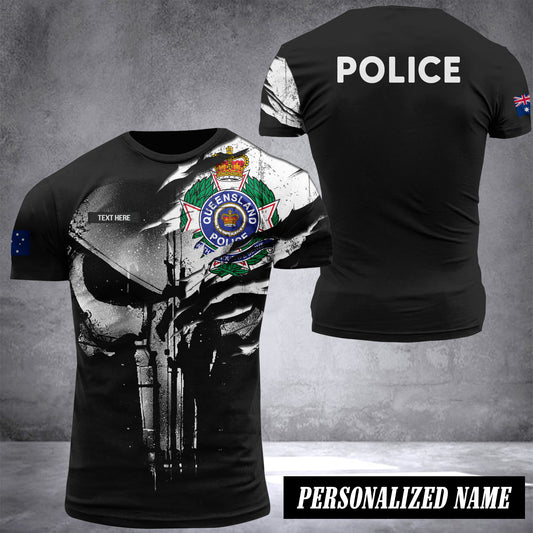 Queensland Police Service Australia customize T-shirt 3d DUC