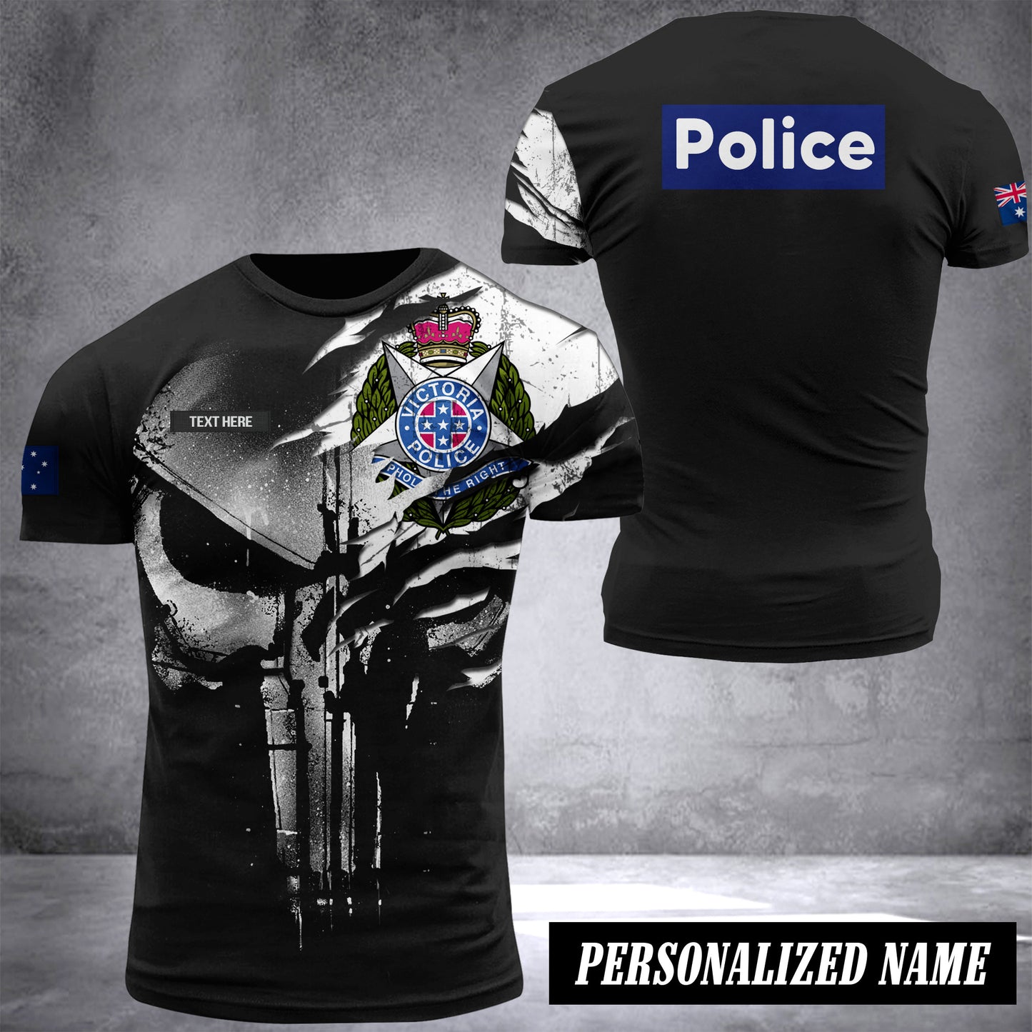 Victoria Police Australia customize T-shirt 3d DUC