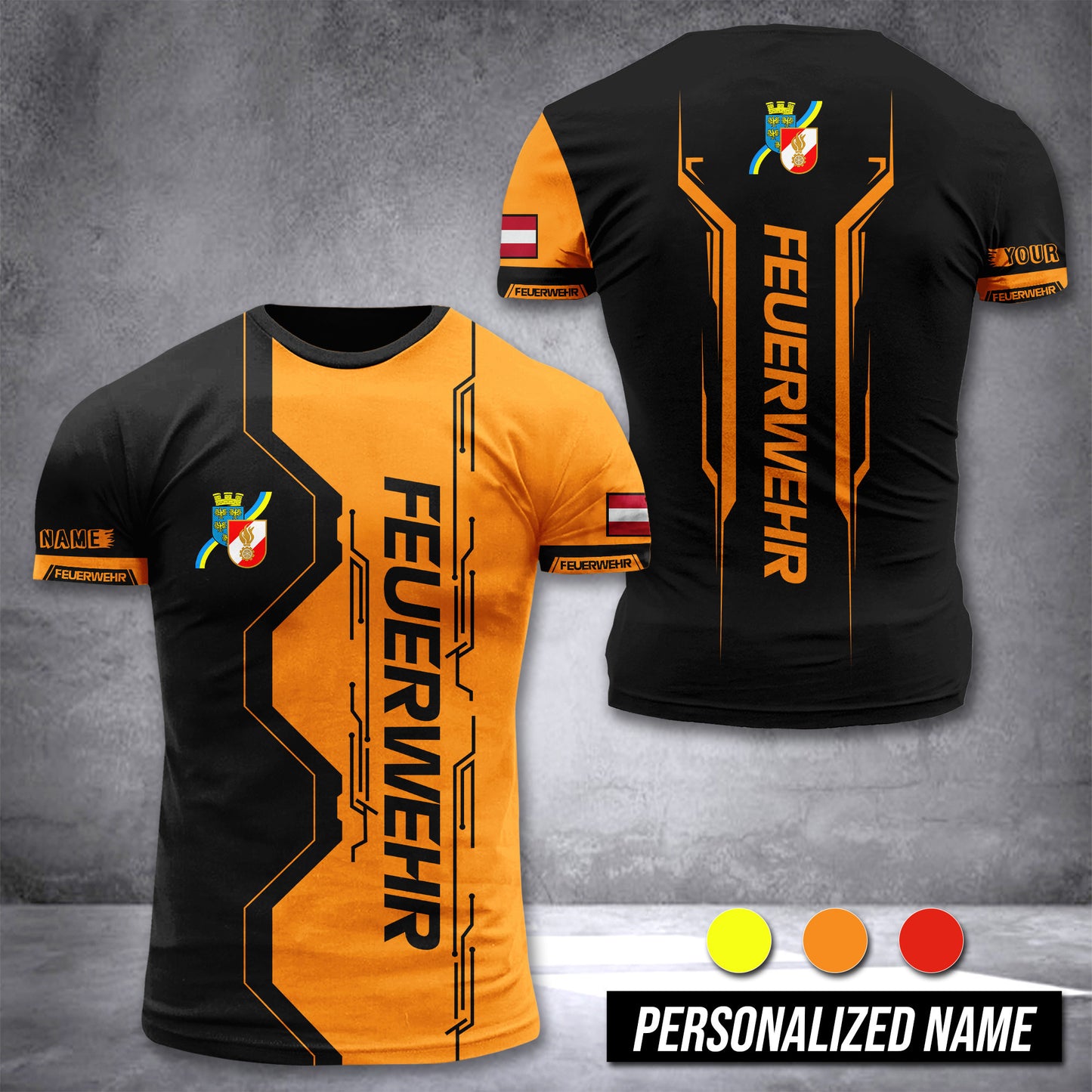 Firefighter Lower Austria customize T-shirt 3d NTE