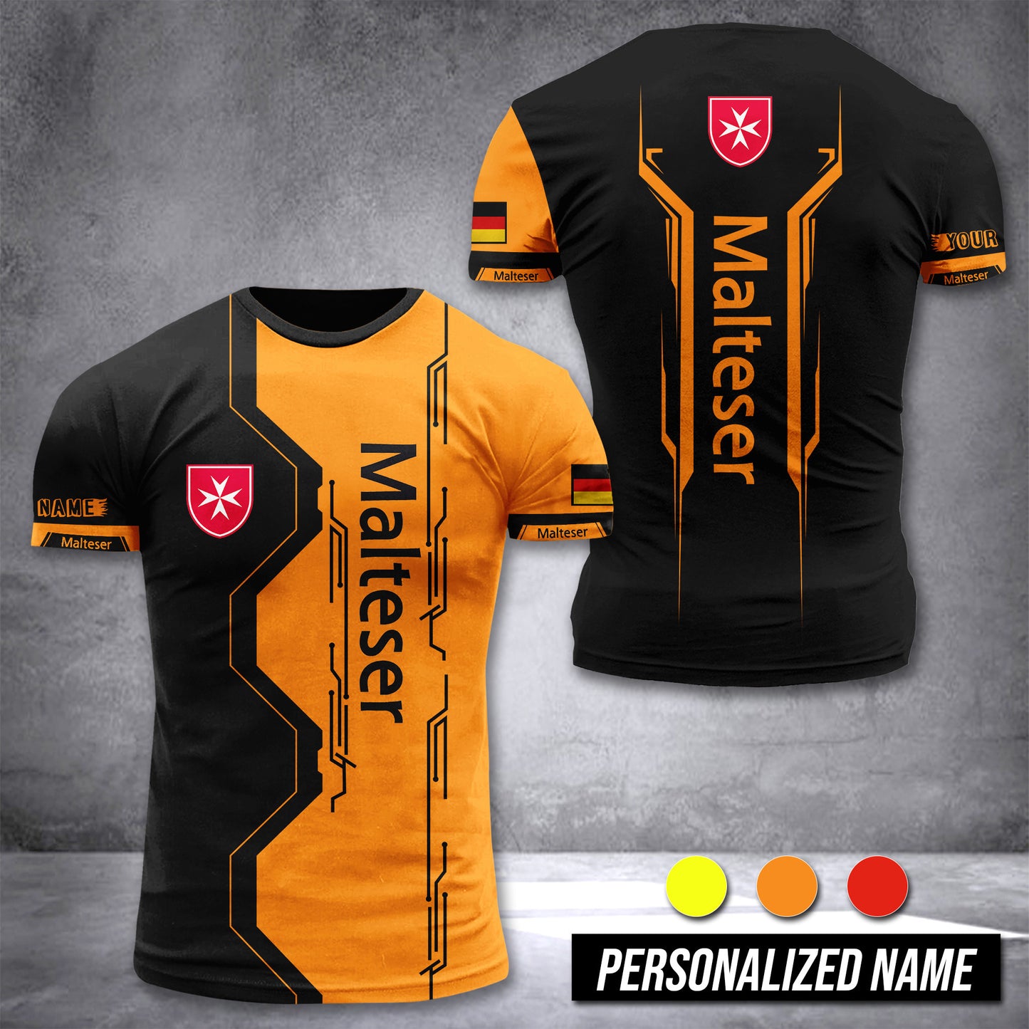 Malteser customize T-shirt 3d NTE