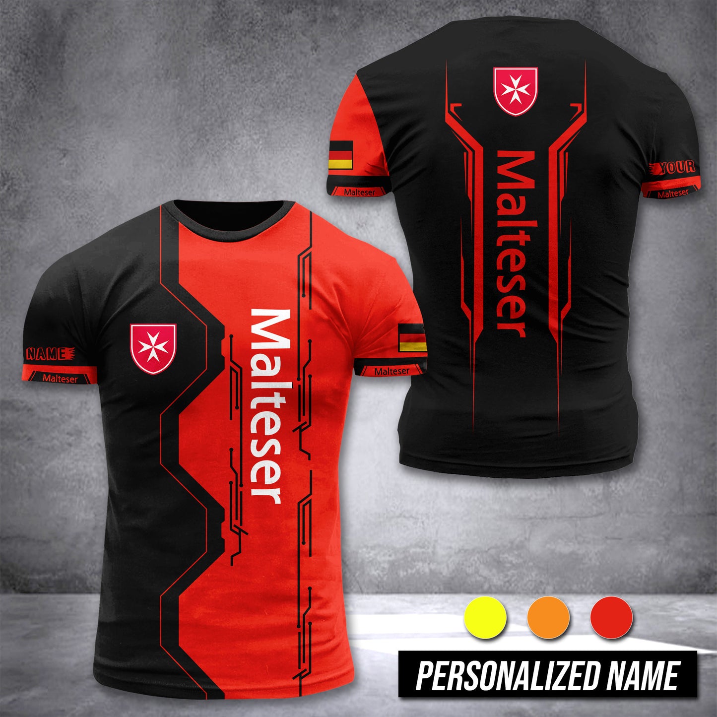 Malteser customize T-shirt 3d NTE