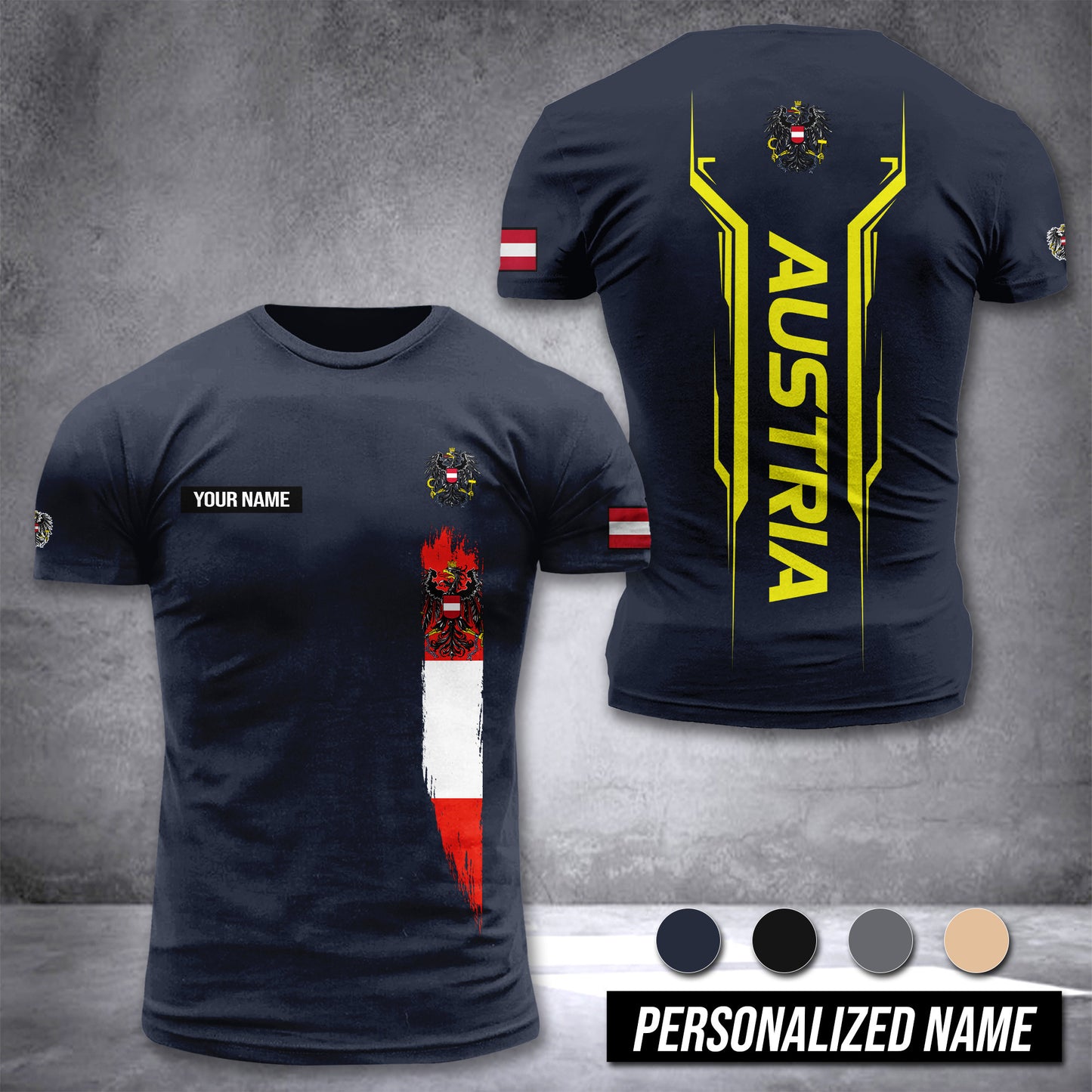 Austria customize T-shirt nte