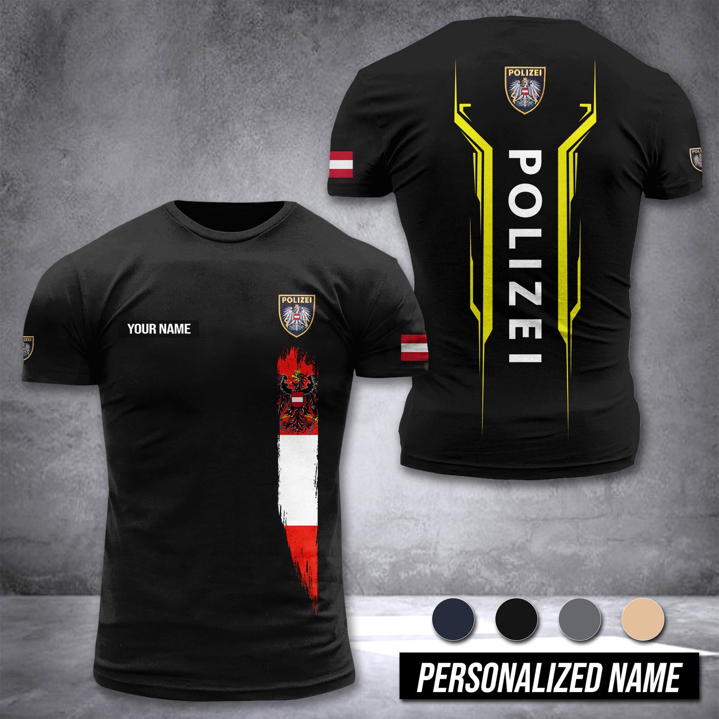 Polizei Austria customize T-shirt nte