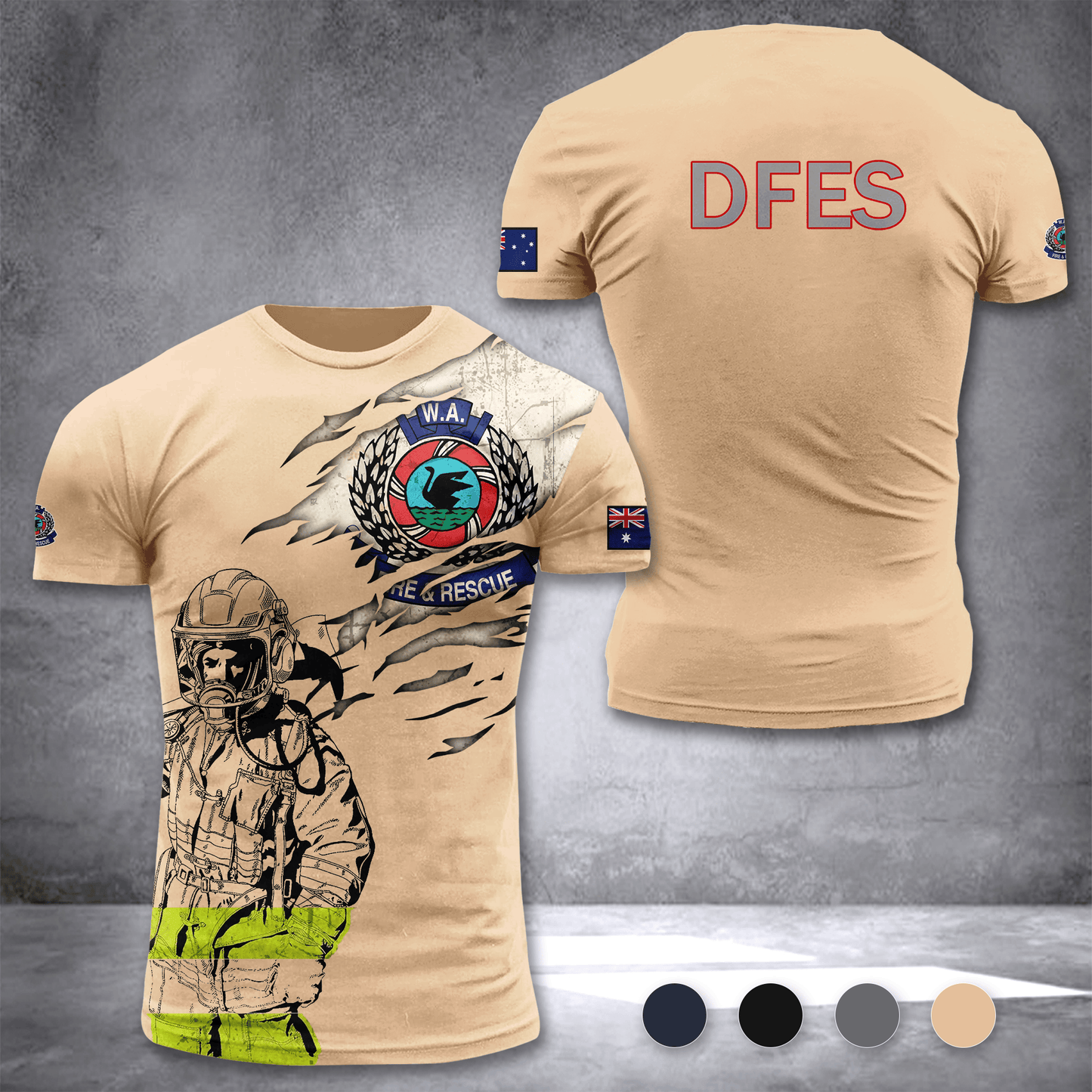 Department of Fire and Emergency Services Australia customize T-shirt 103