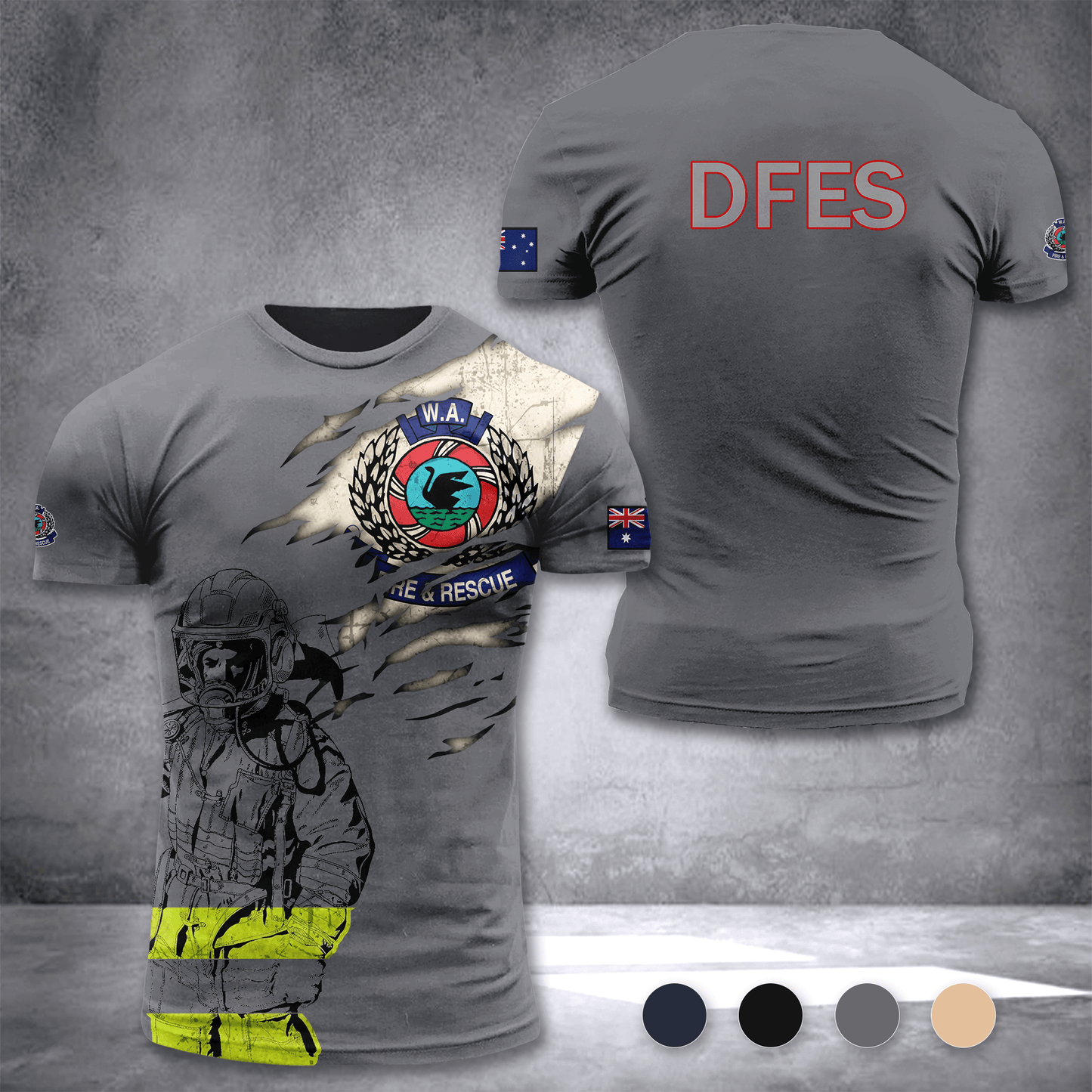 Department of Fire and Emergency Services Australia customize T-shirt 103