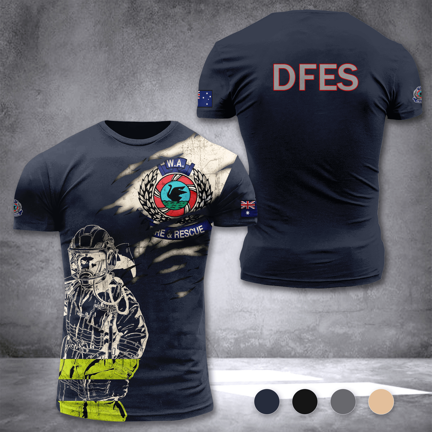 Department of Fire and Emergency Services Australia customize T-shirt 103