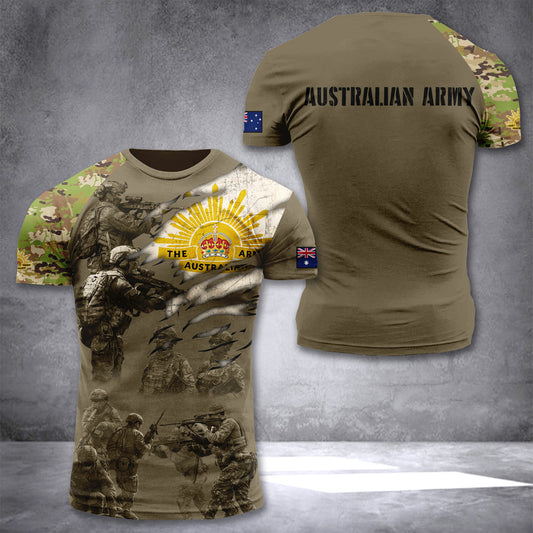 Australian Army customize T-shirt 3d f1f