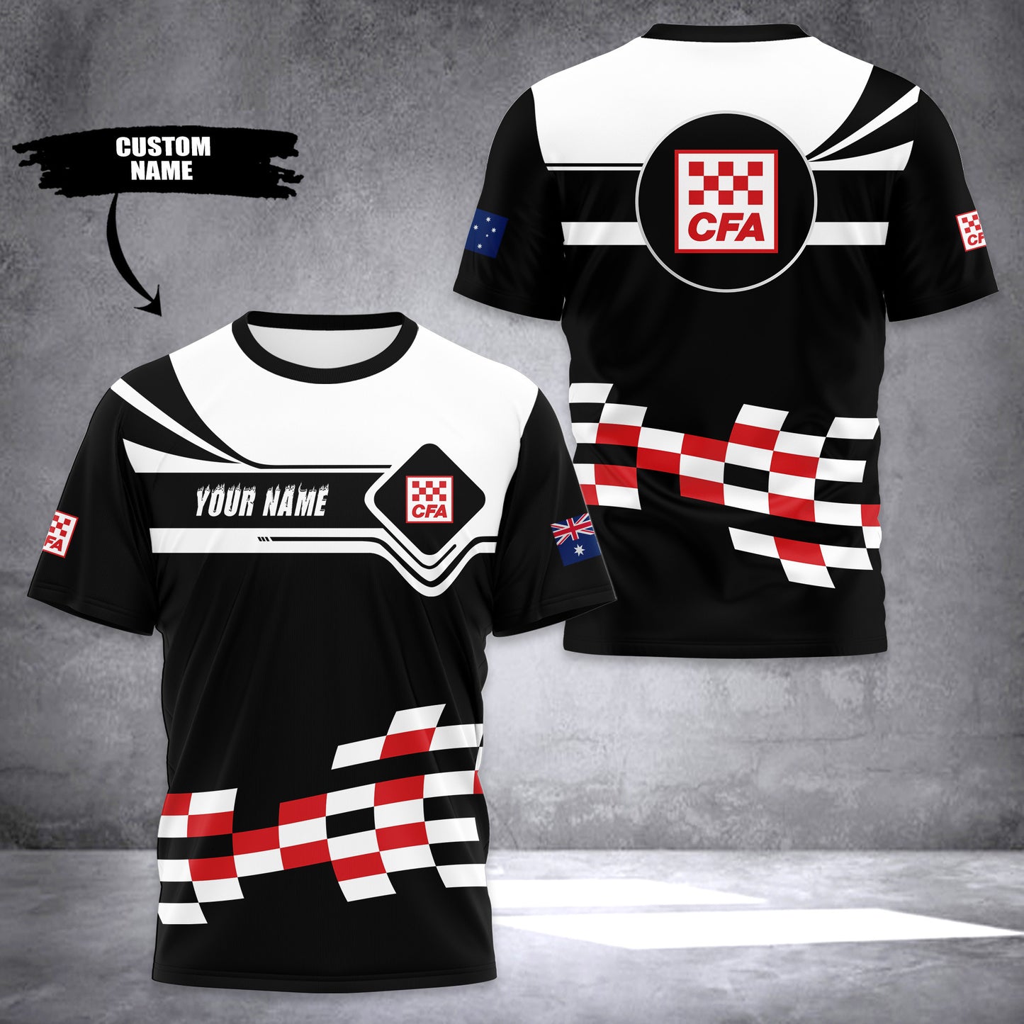 Country Fire Authority Australia customize T-shirt 3d f1f