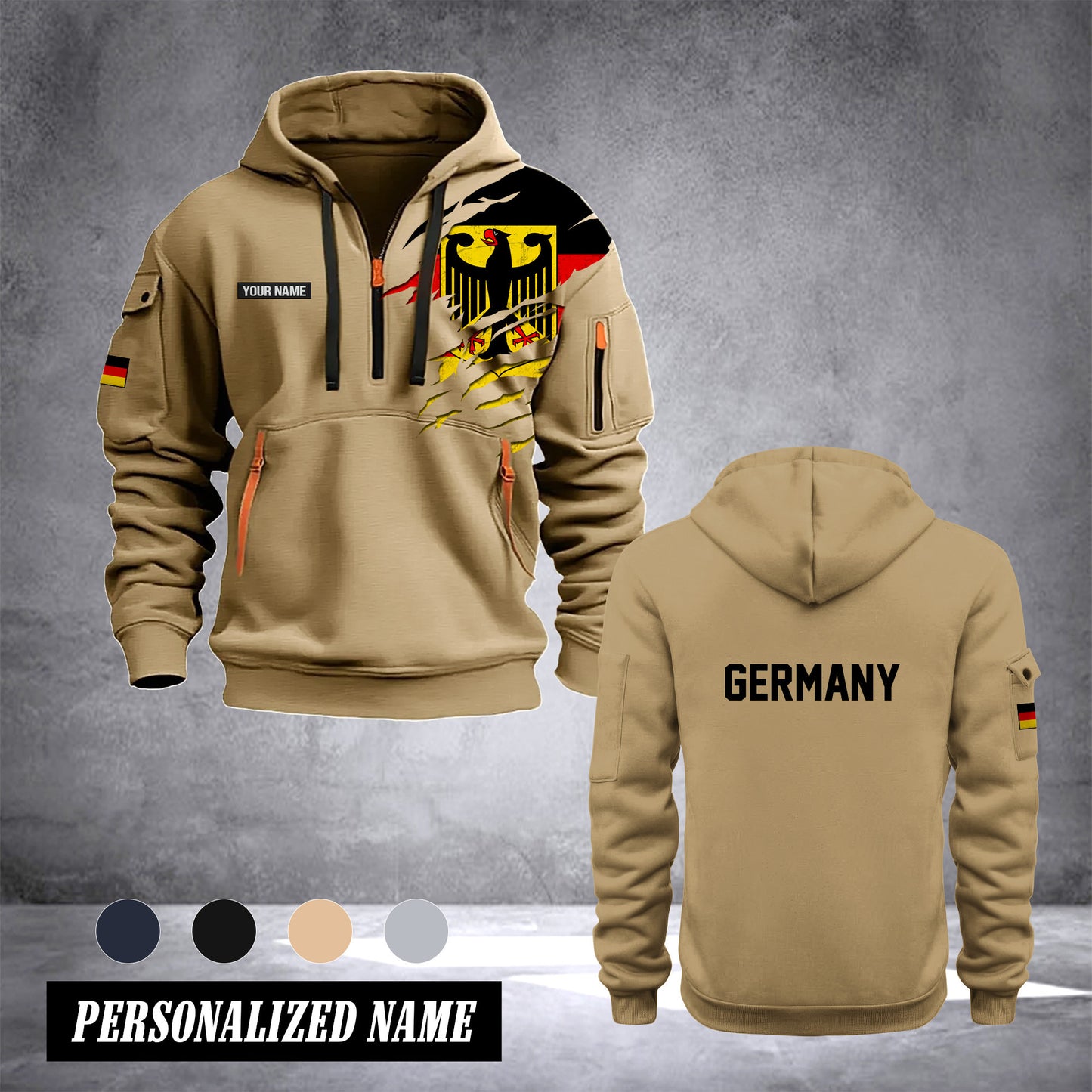 Germany customize Hoodie Half Zipper TH