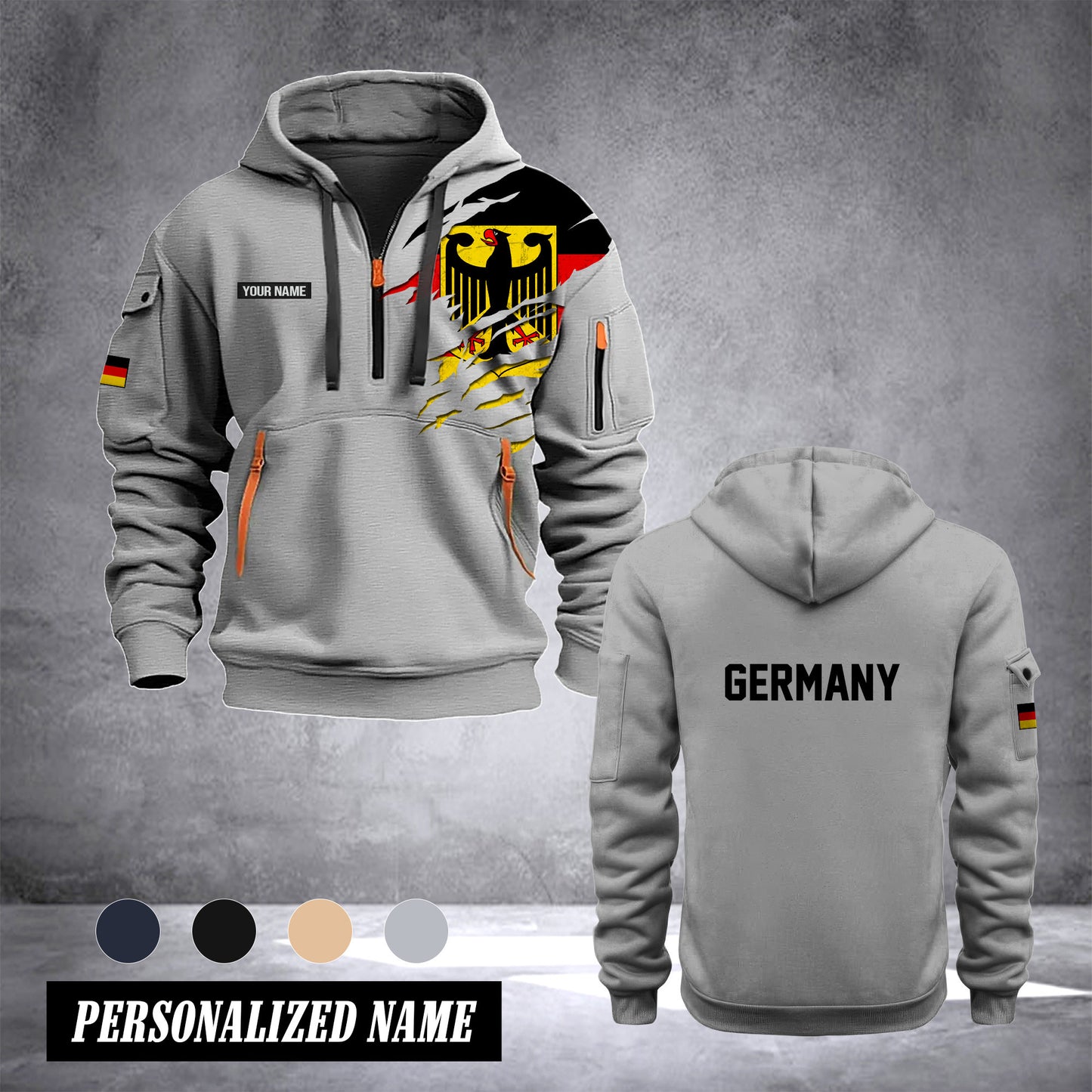 Germany customize Hoodie Half Zipper TH