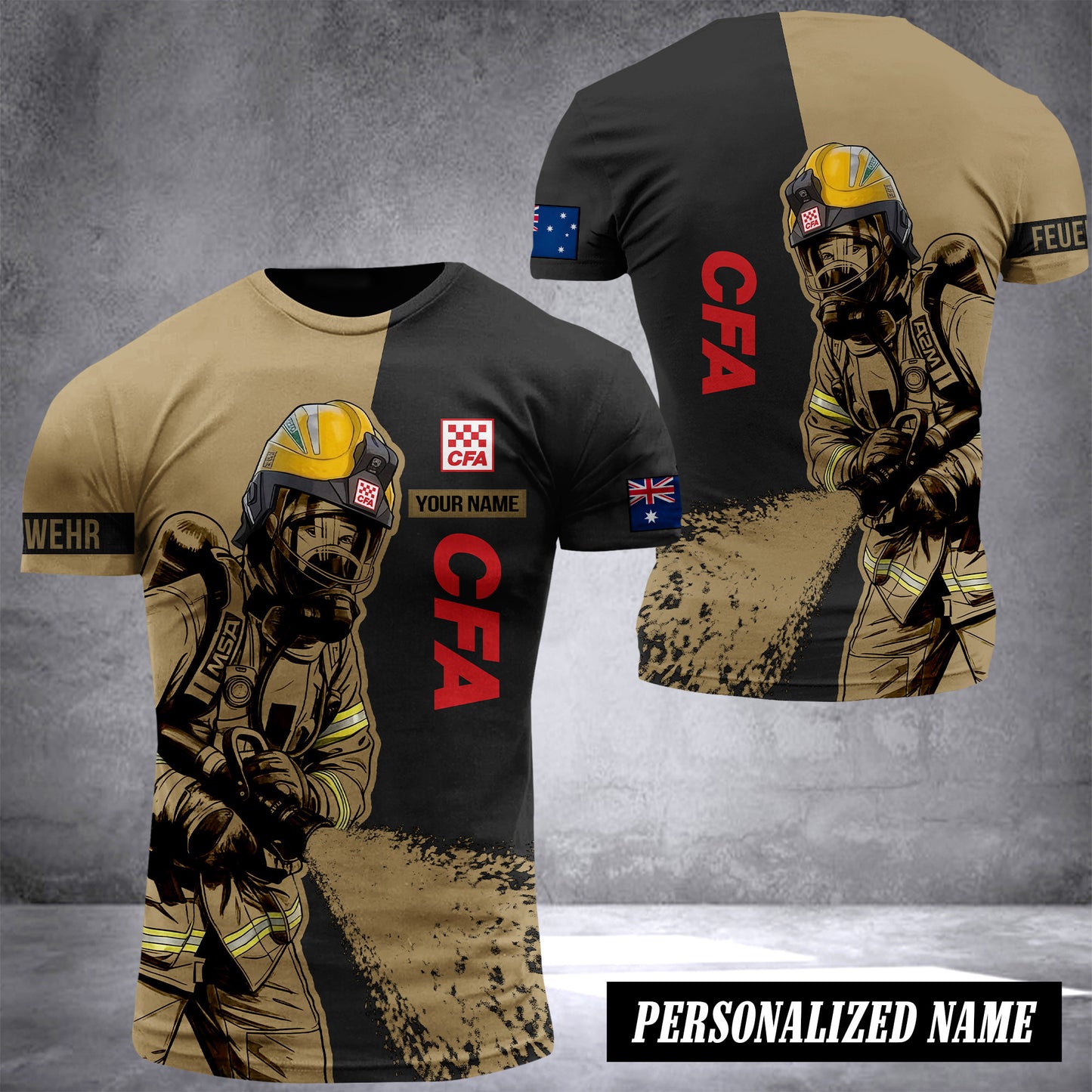 Country Fire Authority Australia customize T-shirt 3d 245