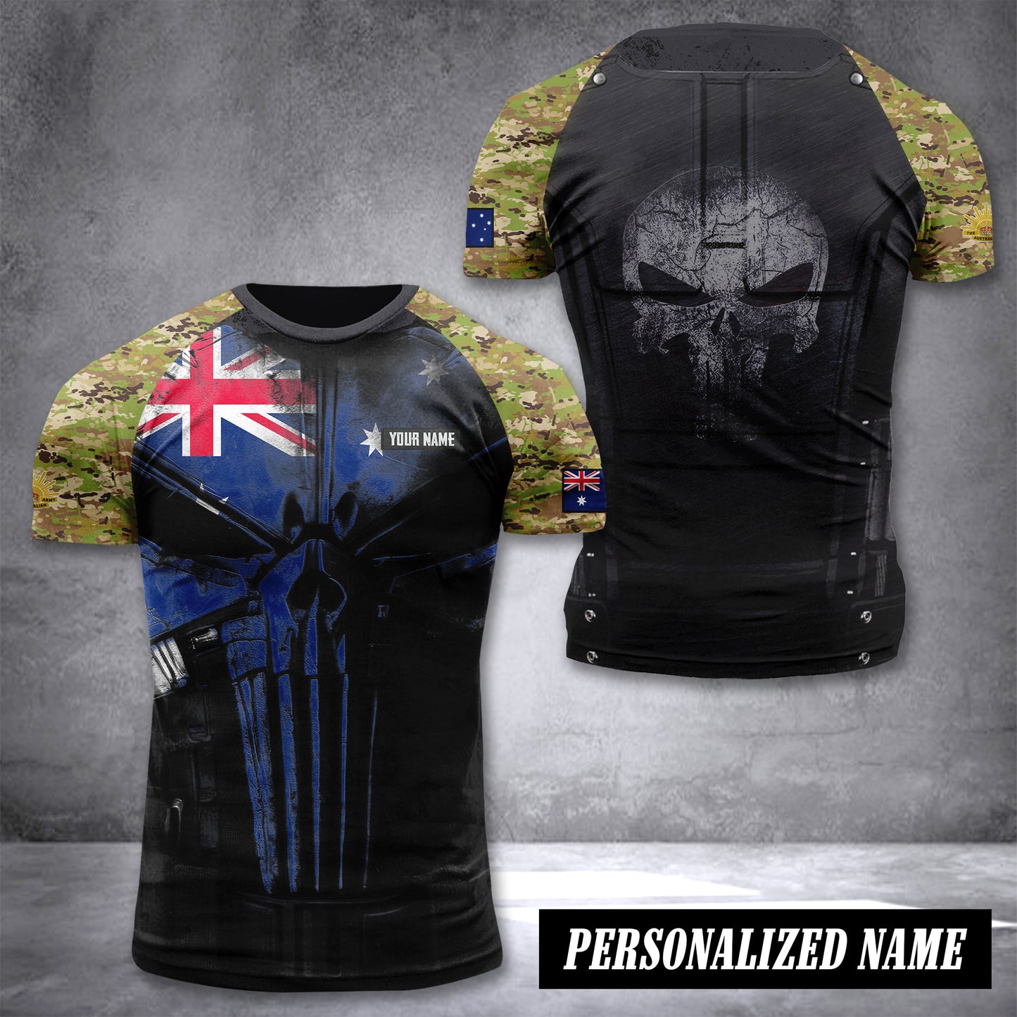 Australian Army customize T-shirt 3d 233