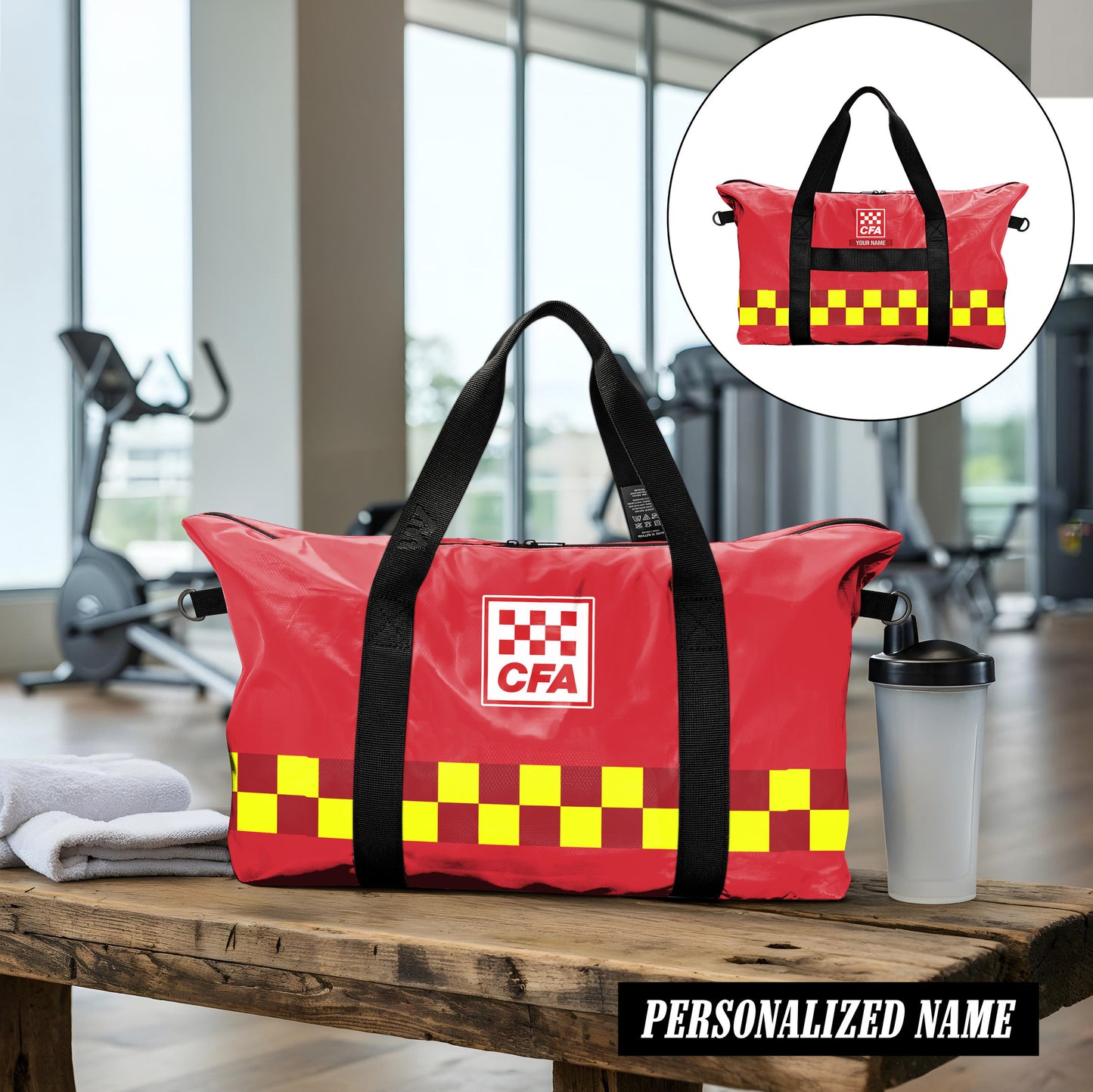 Country Fire Authority lightweight luggage bag 3d printed 042