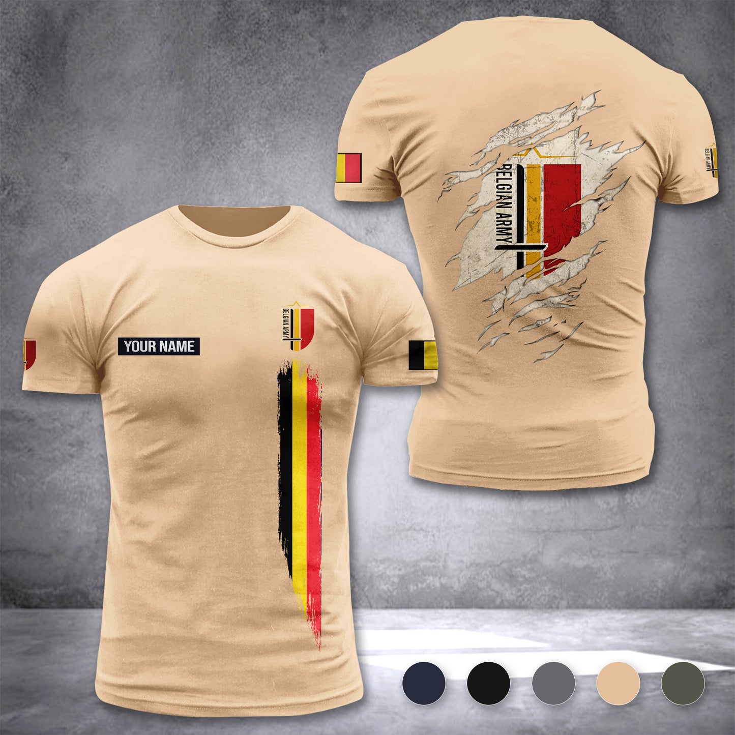 Belgian army customize T-shirt 230