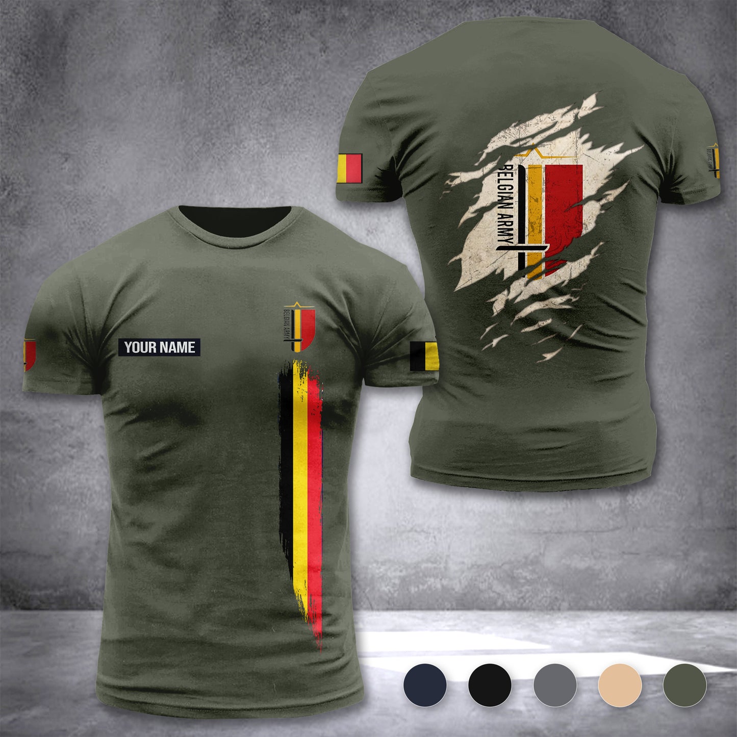 Belgian army customize T-shirt 230