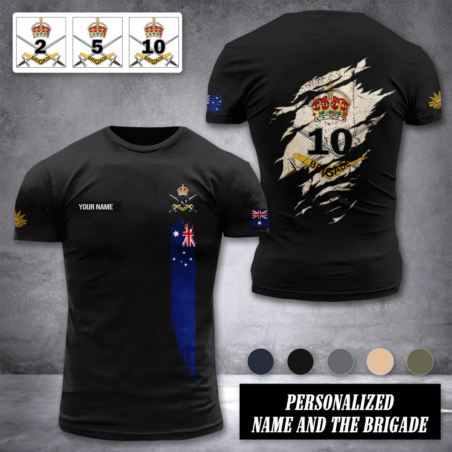 Australia army customize T-shirt 230