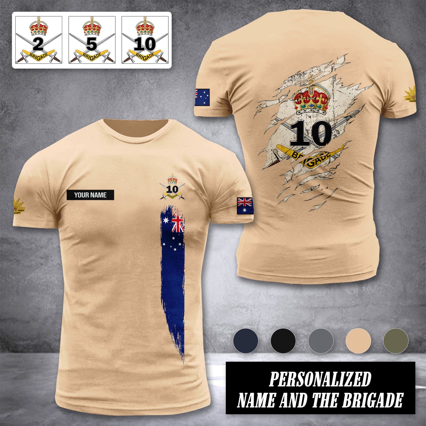 Australia army customize T-shirt 230