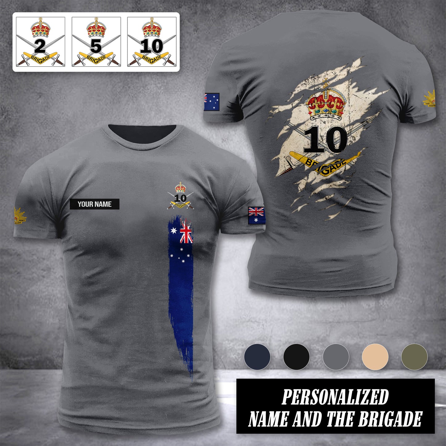 Australia army customize T-shirt 230